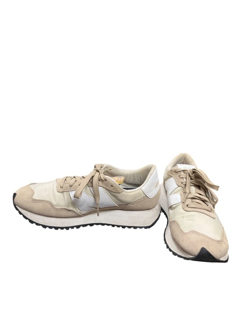 New Balance 237 wms tan white suede casual athletic sneakers sz 8.5B SKU 10-137